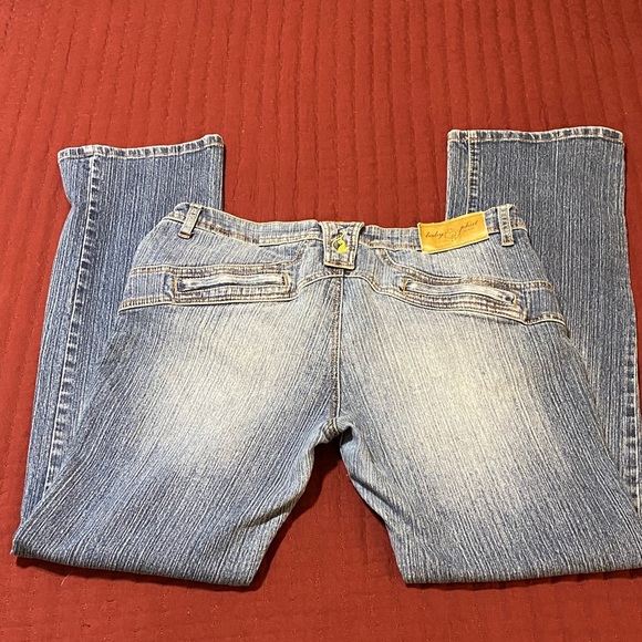 Baby Phat Women’s Blue Wash Denim Bootcut Jeans Size Junior 13 - Picture 11 of 16
